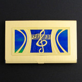Musical Notes Business Card Holder
