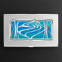 Abstract Shell Business Card Holder Case