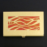 Ribbons Business Card Holder Case