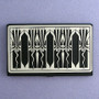 Retro Art Deco Business Card Holder Case in Black