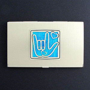 Sign Language Business Card Holders