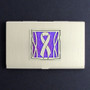 Purple Ribbon Business Card Holders