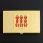Big Dogs Business Card Holder Case in Gold