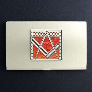 Square & Compass Business Card Holders