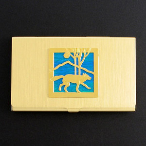 Wolf Business Card Holders