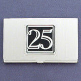 Number 25 Business Card Case
