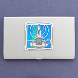 Burning Candle Business Card Case
