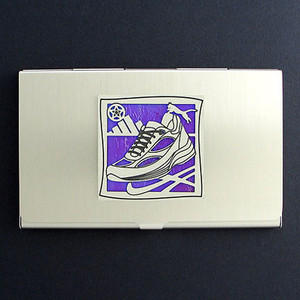 Athletic Running Shoe Business Card Case