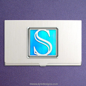 Monogrammed Letter S Business Card Cases