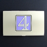 Lucky Number 4 Business Card Case