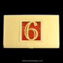 Lucky Number 6 Business Card Case