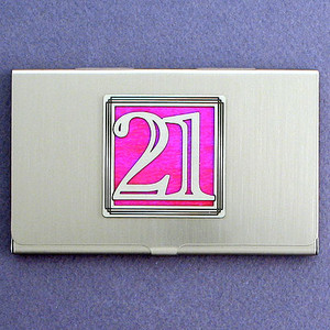 Number 21 Business Card Case