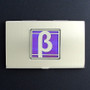 Beta Greek Letter Business Card Holder