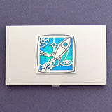 Star Business Card Cases with Rockets