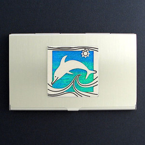 Dolphin Business Card Holder