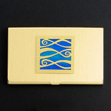 Ribbony Waves Business Card Holder