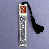 Arts & Crafts Bookmark with Black Tassel