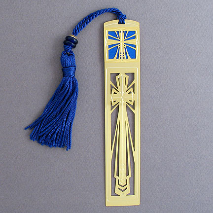 Apple Long Metal Bookmarks with Tassels