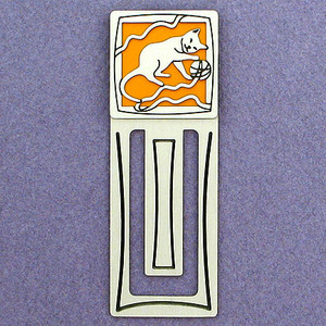 Kitten Engraved Metal Bookmark