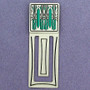 Retro Art Deco Engraved Bookmark
