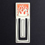 Flames Engraved Bookmark