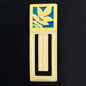 Walnut Leaf Engraved Bookmark