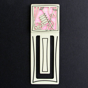 Knitter Engraved Bookmark