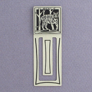 Tiger Engraved Bookmark