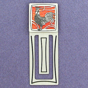 Rooster Engraved Bookmark