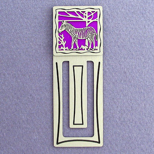 Zebra Engraved Bookmarks