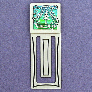 Recycling Symbol Engraved Bookmark