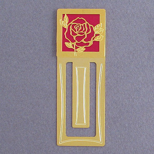 Rose Engraved Bookmark