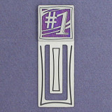 #1 Engraved Metal Bookmark