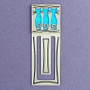 Triple Cats Engraved Bookmark