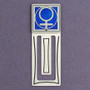 Female Gender Symbol Engraved Bookmark