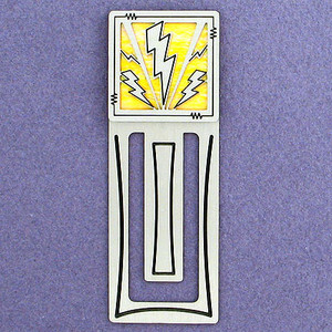 Lightning Bolt Engraved Bookmark