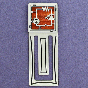 Electronics Circuit Engraved Bookmark