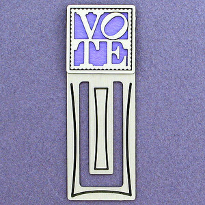Voting Engraved Bookmark