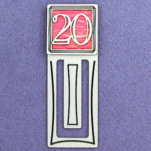 20th Engraved Bookmark