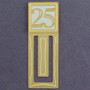 25th Engraved Bookmark