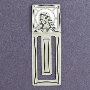 Virgin Mary Engraved Bookmark