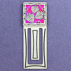 Strawberry Engraved Bookmark