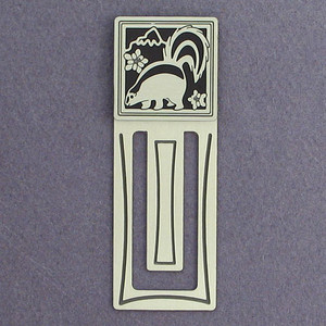 Skunk Engraved Bookmark