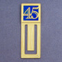 45th Engraved Bookmark