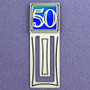 50th Engraved Bookmark