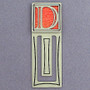 Monogram Letter D Engraved Bookmark