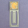 Monogram Letter G Engraved Bookmark