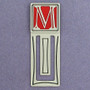 Monogram Letter M Engraved Bookmark