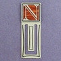 Monogram Letter N Engraved Bookmark
