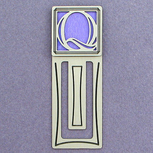 Monogram Letter Q Engraved Bookmark
